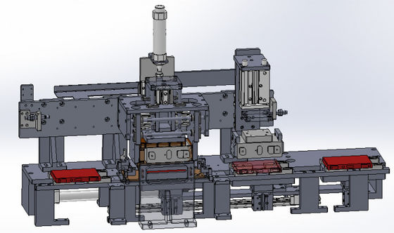 Hohe Kapazitäts-zylinderförmiges Lithium-Ion Battery Assembly Line Pole-Ohr, das Maschine bildet