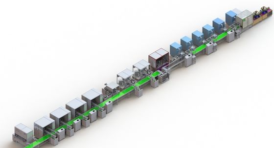 Plc-Steuerlithium-batterie-Fertigungsstraße automatisch für Selbststarter-Handy
