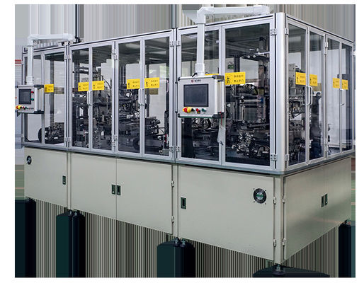 Weiße Lithium-Ionen-Batterie-Fertigungsstraße-Doppelt-Stations-lamellierende Maschine
