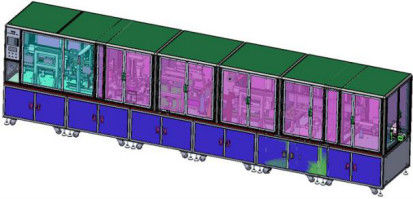 Doppeltes Stations-Lithium-Ionen-Batterie-Fließband