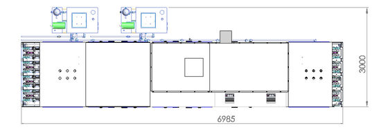 Automatisches Lithium Ion Battery Production Line 18PPM/Min For Square Battery Cleaning