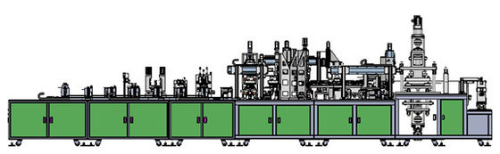 Aluminiumplastikfilm-automatische Gruben-lochende Verpackmaschine PLC-Steuerung
