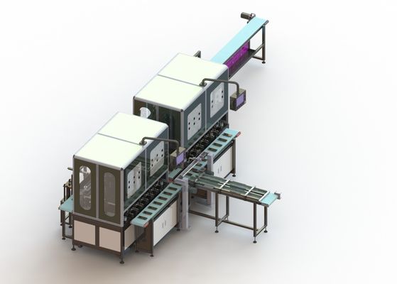 15PPM Lithium Ion Battery Assembly Line, doppelte Stations-heiße kalte Pressmaschine