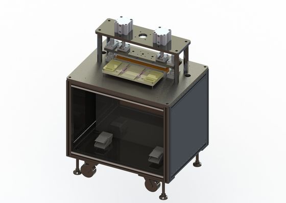 Halb automatische Lithium-Batterie-Fertigungsstraße-positive negative stempelschneidene Maschine