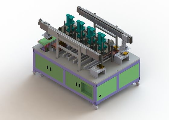 Stations-heiße Pressmaschine AC380 V Li Ion Battery Manufacturing Equipment 4