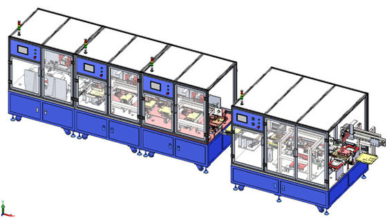 Lärmarme Batterie-Produktions-Ausrüstungs-Energie-Batterie-klebende automatische Linie