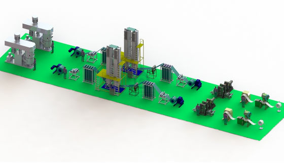 CZinc - Nickel-Batterie, Eisen - Nickel-Batterie, Kadmium - Nickel-Batterie-Platten-automatische Fertigungsstraße