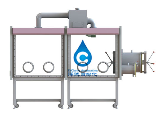 2 Abschnitt-Edelgas-schützende Kasten-Handschuhschachtel der Kilowatt-Batterie-Produktions-Ausrüstungs-2