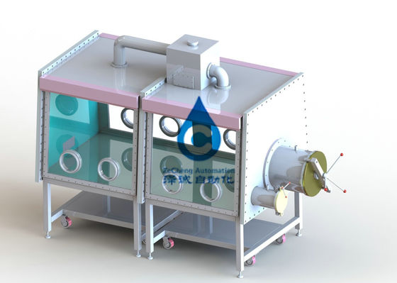 2 Abschnitt-Edelgas-schützende Kasten-Handschuhschachtel der Kilowatt-Batterie-Produktions-Ausrüstungs-2